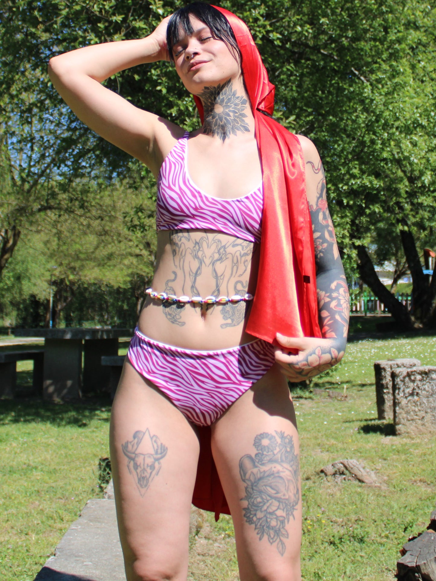 1- Bikini- ZEBRA ROSA
