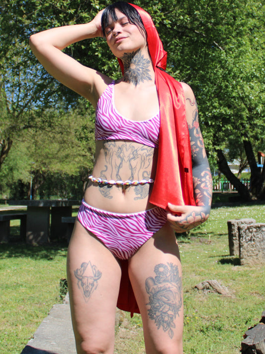 1- Bikini- ZEBRA ROSA